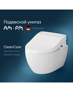 Подвесной унитаз с электронной крышкой биде Awe C111739SC белый Am.pm.
