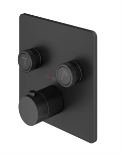 Встраиваемый смеситель для душа PSBOX PSB2902NO черный матовый Plumberia selection