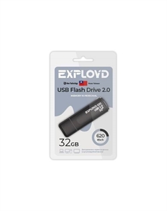 Флешка 32Gb USB 2.0 620, черный (EX-32GB-620-Black) Exployd