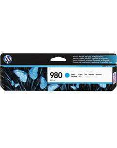 Картридж струйный HP 980 (D8J07A), голубой, оригинальный, ресурс 6600 страниц для HP HP Officejet Enterprise Color X585 / X555 Hp