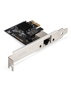 Сетевая карта EXE-251, 1xRJ-45, 2.5 Гбит/с, PCI-E, Retail (EX296212RUS) Exegate