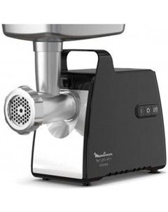 Электрическая мясорубка Moulinex HV7 PRO ME558810, 2.2 кВт, 3.9, черный/серебристый (8010001064)