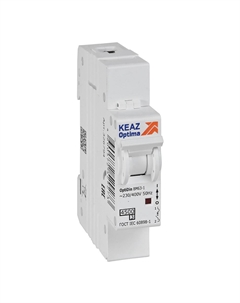 Выключатель автоматический КЭАЗ BM63-1B25-4.5-УХЛ3 OptiDin однополюсный (1P/1П) 25А B 4.5кА (329503) Кэаз