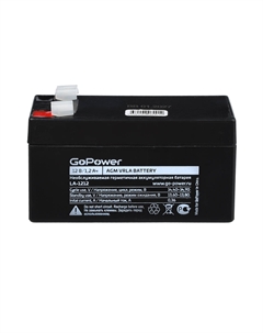 Аккумуляторная батарея для ОПС LA-1212, 12V, 1.2Ah Gopower
