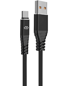 Кабель USB(Am)-USB Type-C(M), Power Delivery 27 Вт, 2 м, черный, Digma (DG-USBA-С-2M-27W)