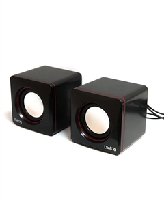 Акустика 2.0 Dialog AC-04UP, 6 Вт, черный/красный