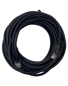 Патч-корд UTP кат.5e, 10 м, RJ45-RJ45, черный, CCA, (1645950) Buro