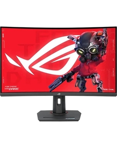 Монитор 31.5" ROG STRIX XG32WCS VA, изогнутый, 2560x1440 (16:9), 400кд/м2, 180 Гц, 1 мс, 178°/178°, HDMI, DisplayPort, USB Type-C, черный (90LM0AC0-B01970) Asus