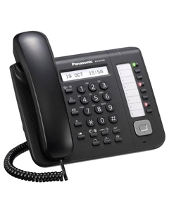 VoIP-телефон Panasonic KX-NT551RUB, монохромный дисплей, PoE, черный