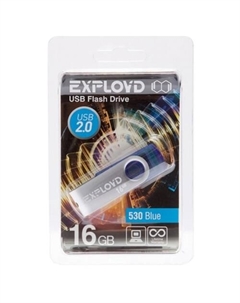 Флешка 16Gb USB 2.0 530, синий (EX016GB530-Bl) Exployd