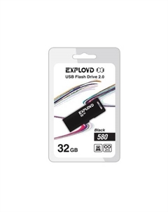 Флешка 32Gb USB 2.0 580, черный (EX-32GB-580-Black) Exployd