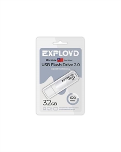 Флешка 32Gb USB 2.0 620, белый (EX-32GB-620-White) Exployd