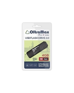 Флешка 4Gb USB 2.0 310, черный (OM-4GB-310-Black) Oltramax