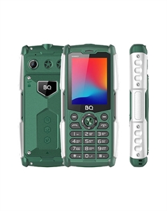 Мобильный телефон BQ 2449 Hammer, 2.4" 320x240 TN, 32Mb RAM, 32Mb, BT, 1xCam, 2-Sim, 4000 мА·ч, micro-USB, зеленый Bq