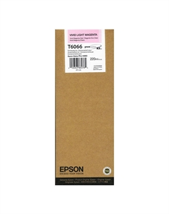 Картридж струйный Epson T6066 (C13T606600), светло-пурпурный, оригинальный, объем 220 мл для Epson Epson Stylus Pro 4880