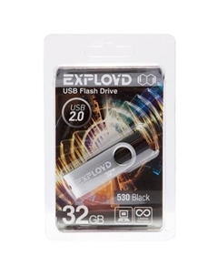 Флешка 32Gb USB 2.0 530, черный (EX032GB530-B) Exployd
