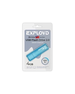 Флешка 4Gb USB 2.0 620, синий (EX-4GB-620-Blue) Exployd