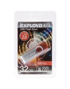 Флешка 32Gb USB 2.0 530, красный (EX032GB530-R) Exployd
