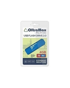 Флешка 4Gb USB 2.0 310 OM-4GB-310-Blue, синий (OM-4GB-310-Blue) Oltramax