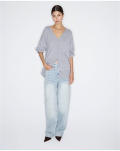 Кардиган тонкий из шерсти мериноса серого цвета 2mood