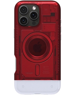 Чехол Classic C1 MagSafe для iPhone 16 Pro, рубиновый Spigen