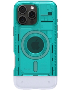 Чехол Classic C1 MagSafe для iPhone 16 Pro, бирюзовый Spigen