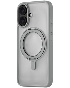 Чехол Сlip 360 Case MagSafe для iPhone 16, silk-touch, серый Ubear