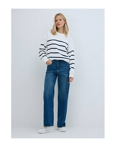 Свитшот в полоску, Белый Ostin