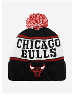 Шапка с помпоном MITCHELL NESS MN1-EU105-WORD-CHIB-BLK Chicago Bulls NBA (черный), Черный Mitchell and ness