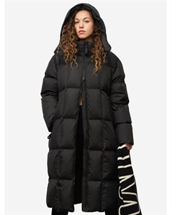 Пальто пуховое женское с капюшоном, Черный Jumkey
