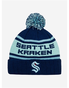 Шапка с помпоном 42812A-SEK Seattle Kraken Pillow NHL (синий), Синий American needle