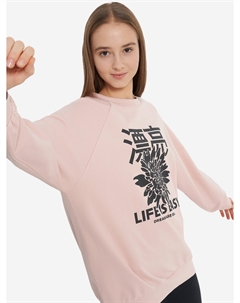 Свитшот для девочек оверсайз, Бежевый Demix