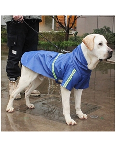 Куртка для собак с подкладом, размер m (дс 30, ог 41 см, вес 4-6 кг), синяя Пижон