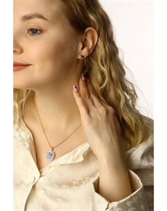 Гарнитур 5 предметов: серьги (4 пары), кулон Qf