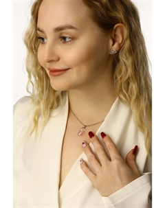 Гарнитур 5 предметов: серьги (4 пары), кулон Qf