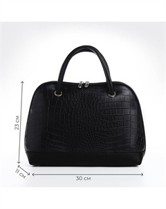 Сумка женская, тоут, средний размер, цвет черный Textura