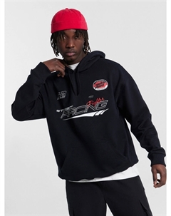 Худи мужское черное с принтом Mark formelle