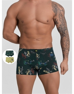 Трусы боксеры мужские с принтом в наборе, 2 шт Mark formelle