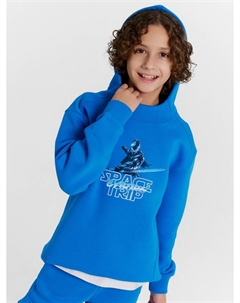 Худи для мальчиков синее с принтом Mark formelle