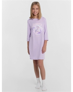Ночная сорочка для девочек лиловая с принтом Mark formelle