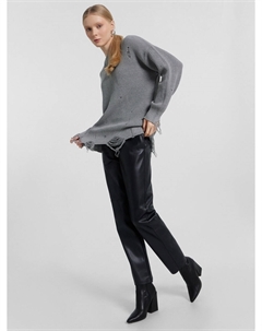 Брюки женские кожаные черные Mark formelle