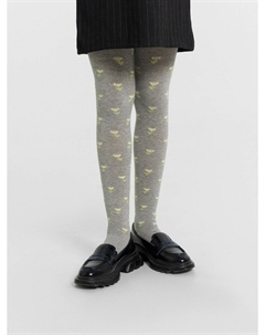 Колготки детские серые в цветочек Mark formelle