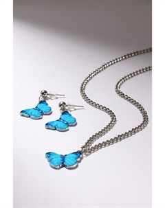 Гарнитур 2 предмета: кулон, серьги Qf