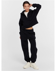 Комплект женский черный оверсайз (джемпер, брюки) Mark formelle