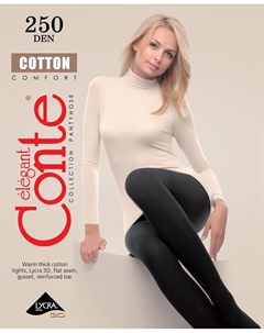 Колготки женские COTTON 250 Mocca Conte