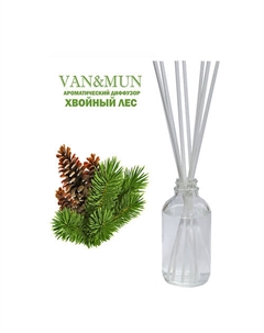 Ароматический диффузор Хвойный лес с палочками для дома и офиса 100 Van&mun