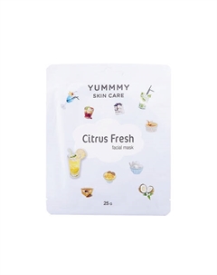 Маска для лица Гидрогелевая с коллагеном Citrus Fresh 25 Yummmy