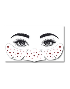 Временная Переводная Татуировка Веснушки-сердечки Print factory