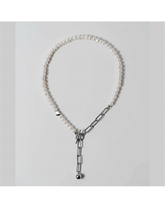 Жемчужное колье с сердцем и цепью Ресурс