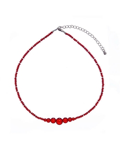 Колье, Crespino, с кристаллами и стеклянными бусинами Lanzerotti